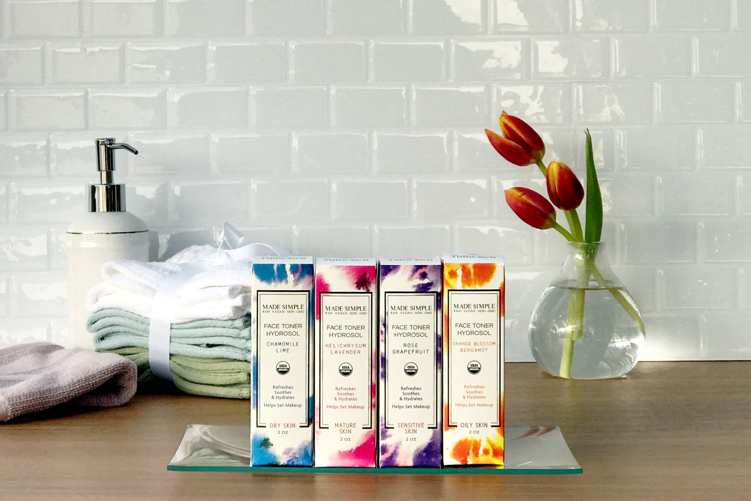 Rose Grapefruit Face Toner for Sensitive Skin - Certified Organic, Vegan & Cruelty-free